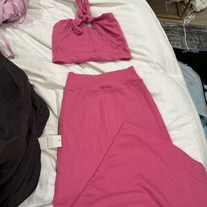 Skatie pink set skirt